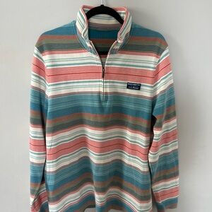 LL Bean Men's Performance Quarter-Zip Pullover Sweatshirt, Stripe